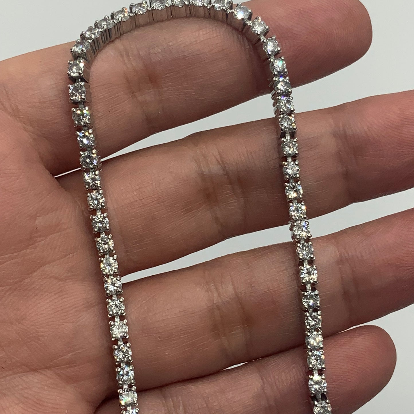 Pt850 プラチナ850 テニスブレスレット　5.05ct 約19cm